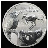 2024 2 OZ .999 SILVER AUSTRALIA WILDLIFE ROUND