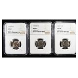 1950-D MS65, 1950-D & 1951-S MS66 JEFFERSON 5C NGC