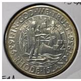 1936 50C COMMEM RHODE ISLAND GEM BU