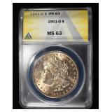 1901-O MORGAN DOLLAR ANACS MS63