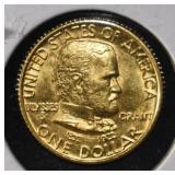 1922 $1 GOLD COMMEM GRANT GEM BU