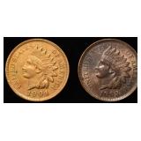 1903 & 1904 INDIAN CENTS BU