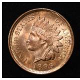 1899 INDIAN CENT CH/GEM BU RB