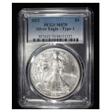 2021 AMERICAN SILVER EAGLE TYPE-1 PCGS MS70