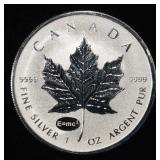 2015 MAPLE LEAF 1 OZ .999 SILVER ROUND