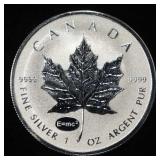 2015 MAPLE LEAF 1 OZ .999 SILVER ROUND