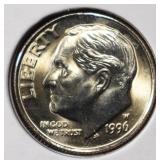 1996-W ROOSEVELT DIME GEM FB
