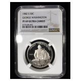 1982 50C COMMEM WASHINGTON NGC PF69