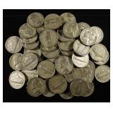 (50) WAR NICKELS