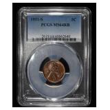 1931-S WHEAT CENT PCGS MS64RB