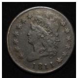 1811 CLASSIC HEAD LARGE CENT F-VF