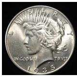 1935 PEACE DOLLAR CH/GEM BU
