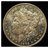 1904-O MORGAN DOLLAR CH/GEM BU COLOR