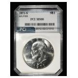 1971-S SILVER EISENHOWER DOLLAR PCI SUPERB GEM+ BU
