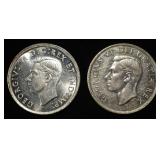 (2) 80% SILVER CANADIAN DOLLARS