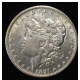 1891-O MORGAN DOLLAR AU