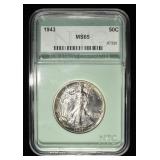 1943 WALKING LIBERTY NTC GEM BU