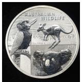2024 2 OZ .999 SILVER AUSTRALIA WILDLIFE ROUND