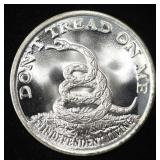 BOSTON TEA PARTY 1 OZ .999 SILVER ROUND