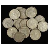 (20) 25C CANADIAN 80% SILVER