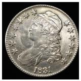 1831 BUST HALF DOLLAR CH AU