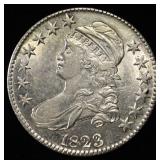 1823 BUST HALF DOLLAR CH AU