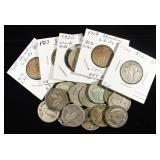 (20) 90% SILVER STANDING LIBERTY QUARTERS