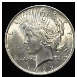 1922 PEACE DOLLAR CH BU