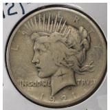 1921 PEACE DOLLAR