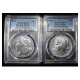 2024 MORGAN & PEACE DOLLARS PCGS MS70