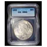 1923 PEACE DOLLAR ICG MS65