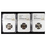 1950-D MS65, 1950-D & 1951-S MS66 JEFFERSON 5C NGC