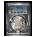 1880-O MORGAN DOLLAR PCGS MS63