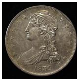 1839 CAPPED BUST HALF DOLLAR REED EDGE NICE UNC