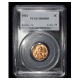 1941 WHEAT CENT PCGS MS66RD