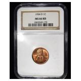 1954-D WHEAT CENT NGC MS66RD