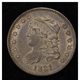 1831 CAPPED BUST HALF DIME GEM ORIGINAL UNC