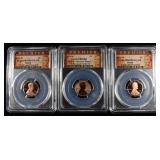 (3) 2019-W SHEILD CENT PCGS PR69 RD