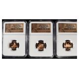 (3) 2009-S LINCOLN CENT NGC PF69 ULTRA CAMEO