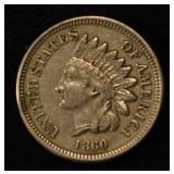 1860 INDIAN HEAD CENT XF
