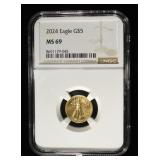 2024 $5 GOLD EAGLE NGC MS69