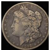 1892-O MORGAN DOLLAR VF/XF