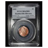 1995 MEMORIAL PCGS MS65RD DOUBLE DIE OBVERSE