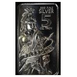 FREEDOM 5 OZ .999 SILVER BAR
