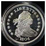 1804 APPROX 2.5 OZ .999 SILVER ROUND