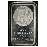 5 OZ .999 SILVER BAR