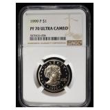 1999-P SBA $1 NGC PF70