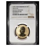2016 $1 RONALD REAGAN NGC REVERSE PF70