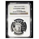 1998-W $100 PLATINUM NGC PF70 ULTRA CAMEO