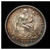 1875-CC SEATED LIBERTY DIME